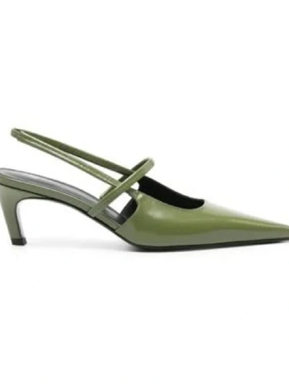 Toteme Olive Green Pointed Toe Slingback Pumps size 39
